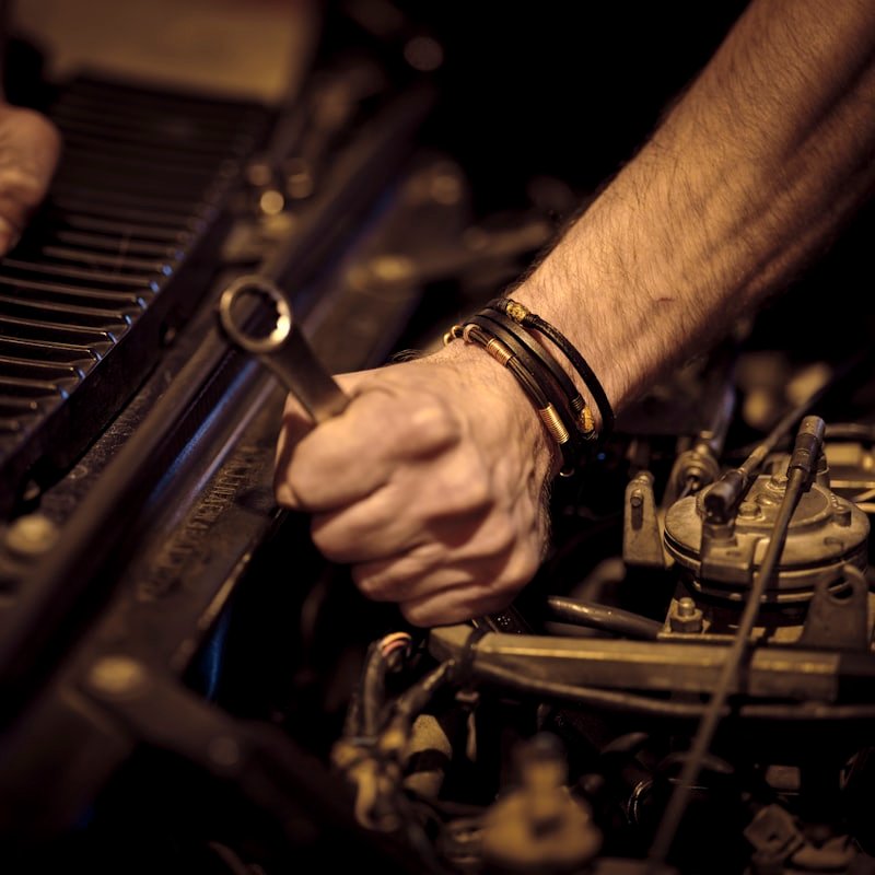 Engine repair work